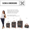 image:imageSteve Madden Designer Luggage Collection  Expandable 28 Inch Softside Bag for Men amp Women  Durable Lightweight Checked Suitcase with 4Rolling Spinner Wheels 28in Global BlackGlobal Black