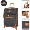 image:imageSteve Madden Designer Luggage Collection  Expandable 28 Inch Softside Bag for Men amp Women  Durable Lightweight Checked Suitcase with 4Rolling Spinner Wheels 28in Global Black