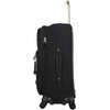 image:imageSteve Madden Designer Luggage Collection  Lightweight 24 Inch Expandable Softside Suitcase  Midsize Rolling 4Spinner Wheels Checked Bag Black 24in