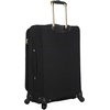 image:imageSteve Madden Designer Luggage Collection  Lightweight 24 Inch Expandable Softside Suitcase  Midsize Rolling 4Spinner Wheels Checked Bag Black 24in