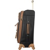 image:imageSteve Madden Designer Luggage Collection  Lightweight 24 Inch Expandable Softside Suitcase  Midsize Rolling 4Spinner Wheels Checked Bag Harlo BlackHarlo Black