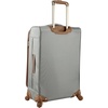 image:imageSteve Madden Designer Luggage Collection  Lightweight 24 Inch Expandable Softside Suitcase  Midsize Rolling 4Spinner Wheels Checked Bag Harlo BlackHarlo Gray