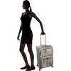 image:imageSteve Madden Designer Luggage Collection  Lightweight 24 Inch Expandable Softside Suitcase  Midsize Rolling 4Spinner Wheels Checked Bag Harlo BlackHarlo Gray