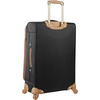image:imageSteve Madden Designer Luggage Collection  Lightweight 24 Inch Expandable Softside Suitcase  Midsize Rolling 4Spinner Wheels Checked Bag Harlo BlackHarlo Black