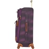 image:imageSteve Madden Designer Luggage Collection  Lightweight 28 Inch Expandable Softside Suitcase  Durable Rolling 4Spinner Wheels Checked Bag Shadow Purple Shadow PurpleShadow Purple