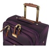 image:imageSteve Madden Designer Luggage Collection  Lightweight 28 Inch Expandable Softside Suitcase  Durable Rolling 4Spinner Wheels Checked Bag Shadow Purple Shadow PurpleShadow Purple