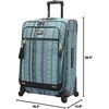 image:imageSteve Madden Luggage Large 28 Expandable Softside Suitcase With Spinner Wheels 28in Legends TurquoiseLegends Turquoise
