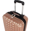 image:imageSteve Madden Luggage Set 3 Piece  Lightweight Hardside Suitcase set  Includes 20 Inch Carry on 24In28In Checked Bag with 8Wheel Rolling Spinner Rose Gold One Size