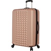 image:imageSteve Madden Luggage Set 3 Piece  Lightweight Hardside Suitcase set  Includes 20 Inch Carry on 24In28In Checked Bag with 8Wheel Rolling Spinner Rose Gold One Size