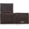 image:imageSteve Madden Mens Slim Leather Wallet with Extra Capacity Attached Flip PocketsBrown Smooth Grain