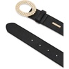image:imageSteve Madden Oval Rhinestone Buckle BeltBlack