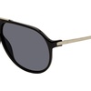 image:imageSteve Madden Womens Bronson SunglassesBlackShiny GoldSolid Smoke
