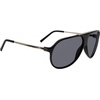 image:imageSteve Madden Womens Bronson SunglassesBlackShiny GoldSolid Smoke