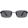 image:imageSteve Madden Womens Caden SunglassesShiny BlackSolid Smoke