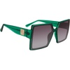 image:imageSteve Madden Womens Deja SunglassesCrystal GreenSmoke Gradient