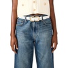 image:imageSteve Madden Womens Double Buckle Pant BeltWhite