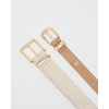 image:imageSteve Madden Womens Everday Neutral 2 for 1 Pant BeltBlonde