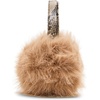 image:imageSteve Madden Womens Faux Fur Earmuff With Faux Snakeskin BandTan