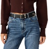 image:imageSteve Madden Womens Feathered Edge Everyday Pant BeltBlack