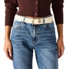image:imageSteve Madden Womens Feathered Edge Everyday Pant BeltCream