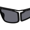 image:imageSteve Madden Womens Female Sunglasses Style Allister Wrap Satin Matte BlackSolid Smoke 60mm 16mm