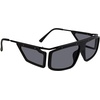 image:imageSteve Madden Womens Female Sunglasses Style Allister Wrap Satin Matte BlackSolid Smoke 60mm 16mm