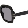 image:imageSteve Madden Womens Female Sunglasses Style Barnes Square BlackSolid Smoke 55mm 23mm