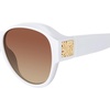 image:imageSteve Madden Womens Female Sunglasses Style Hughes RoundWhite OpaqueBrown Gradient