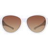 image:imageSteve Madden Womens Female Sunglasses Style Hughes RoundWhite OpaqueBrown Gradient