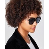image:imageSteve Madden Womens Female Sunglasses Style Jace Rectangular BlackCrystal ClearSolid Smoke 56mm 19mm