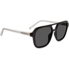 image:imageSteve Madden Womens Female Sunglasses Style Jace Rectangular BlackCrystal ClearSolid Smoke 56mm 19mm