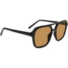 image:imageSteve Madden Womens Female Sunglasses Style Jace Rectangular BlackSolid Orange 56mm 19mm