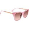 image:imageSteve Madden Womens Female Sunglasses Style Kent Cat Eye Milky PinkShiny Rose GoldBrown Gradient 52mm 20mmPink Fuchsia