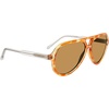 image:imageSteve Madden Womens Female Sunglasses Style Lawson Pilot Crystal Orange TortoiseSolid Brown 59mm 13mm
