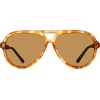 image:imageSteve Madden Womens Female Sunglasses Style Lawson Pilot Crystal Orange TortoiseSolid Brown 59mm 13mm