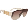 image:imageSteve Madden Womens Female Sunglasses Style Patrix Wrap WhiteBrown Gradient 149mm 18mm