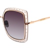 image:imageSteve Madden Womens Female Sunglasses Style Rosalie SquareCrystal GreySmoke Gradient
