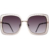 image:imageSteve Madden Womens Female Sunglasses Style Rosalie SquareCrystal GreySmoke Gradient