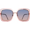 image:imageSteve Madden Womens Female Sunglasses Style Rosalie SquareCrystal PeachBlue Gradient