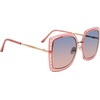 image:imageSteve Madden Womens Female Sunglasses Style Rosalie SquareCrystal PeachBlue Gradient