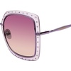 image:imageSteve Madden Womens Female Sunglasses Style Rosalie SquareCrystal PurplePurple Gradient