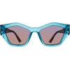 image:imageSteve Madden Womens Female Sunglasses Style Stacia Cat Eye Crystal BlueBlue Gradient 525mm 19mm