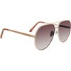 image:imageSteve Madden Womens Female Sunglasses Style Visage Aviator Shiny GoldGlitterSmoke Gradient 63mm 16mm