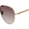 image:imageSteve Madden Womens Female Sunglasses Style Visage Aviator Shiny GoldGlitterSmoke Gradient 63mm 16mm