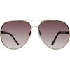 image:imageSteve Madden Womens Female Sunglasses Style Visage Aviator Shiny GoldGlitterSmoke Gradient 63mm 16mm