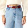 image:imageSteve Madden Womens Glazed Everyday Skinny BeltRed