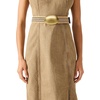 image:imageSteve Madden Womens Gold Buckle Pant BeltBlackTan Multi
