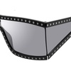 image:imageSteve Madden Womens Jagger SunglassesBlackGlitterSolid SmokeSilver Mirrored