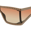 image:imageSteve Madden Womens Jagger SunglassesNudeGlitterBrown GradientGold Mirrored