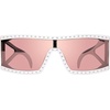image:imageSteve Madden Womens Jagger SunglassesWhiteSilverRose Mirrored